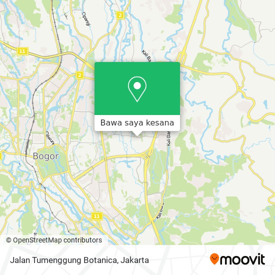 Peta Jalan Tumenggung Botanica