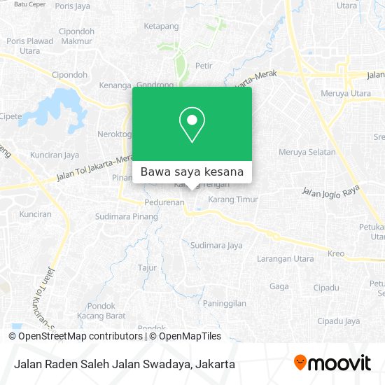 Peta Jalan Raden Saleh Jalan Swadaya