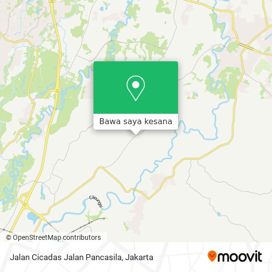 Peta Jalan Cicadas Jalan Pancasila