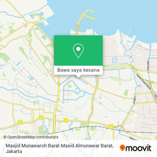 Peta Masjid Munawaroh Barat Masid Almunawar Barat
