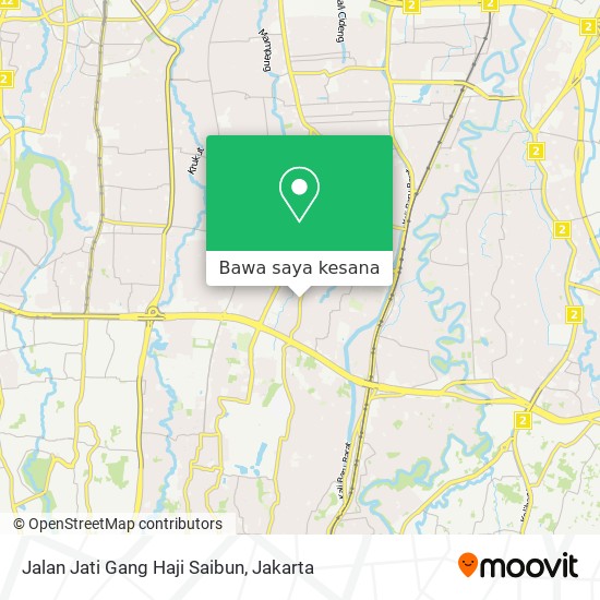 Peta Jalan Jati Gang Haji Saibun