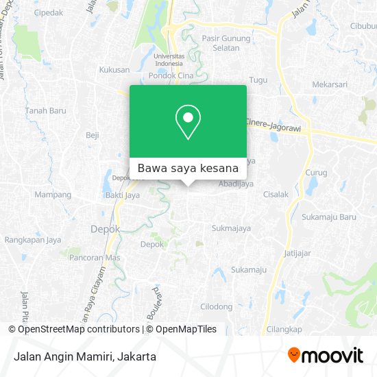 Peta Jalan Angin Mamiri