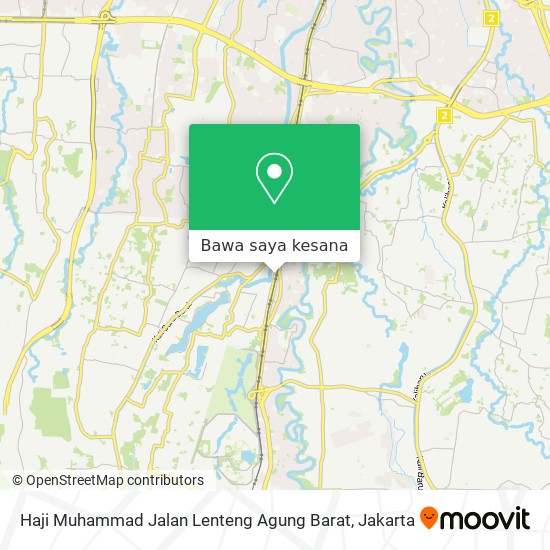 Peta Haji Muhammad Jalan Lenteng Agung Barat