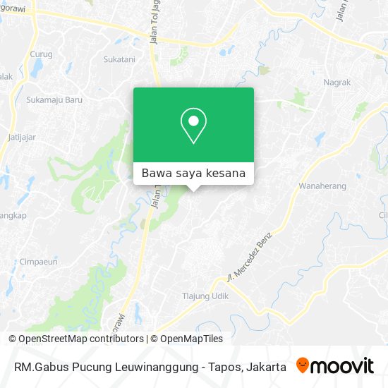 Peta RM.Gabus Pucung Leuwinanggung - Tapos