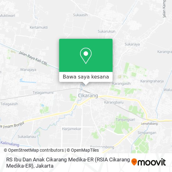 Peta RS Ibu Dan Anak Cikarang Medika-ER (RSIA Cikarang Medika-ER)