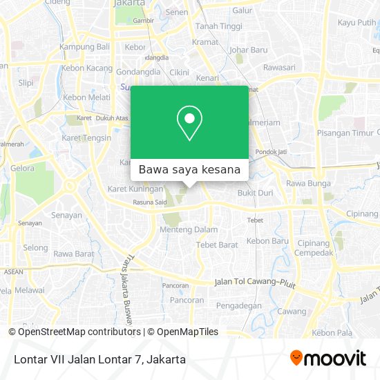 Peta Lontar VII Jalan Lontar 7