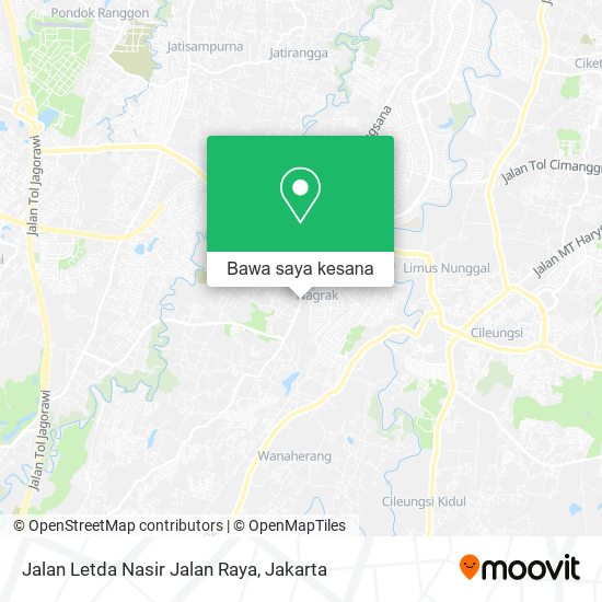 Peta Jalan Letda Nasir Jalan Raya