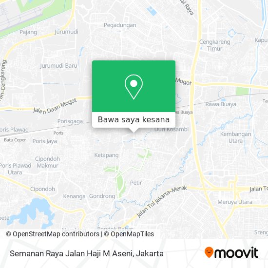 Peta Semanan Raya Jalan Haji M Aseni