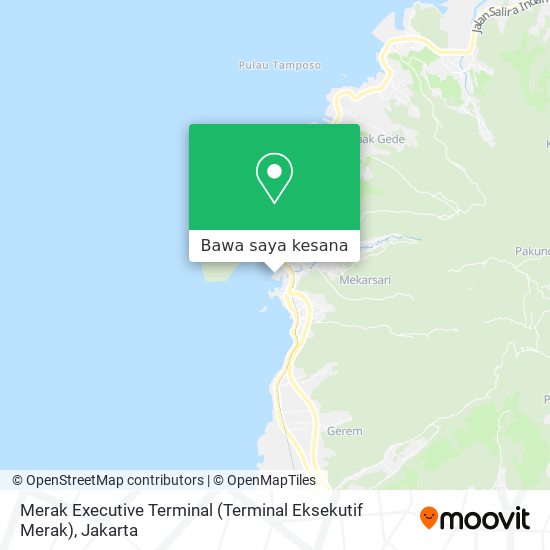 Peta Merak Executive Terminal (Terminal Eksekutif Merak)