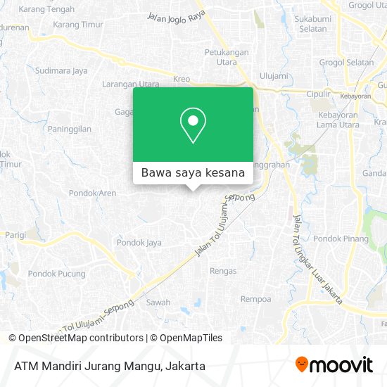 Peta ATM Mandiri Jurang Mangu