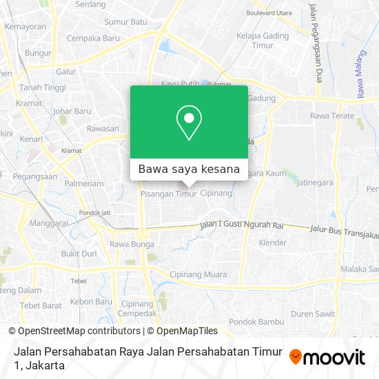 Peta Jalan Persahabatan Raya Jalan Persahabatan Timur 1