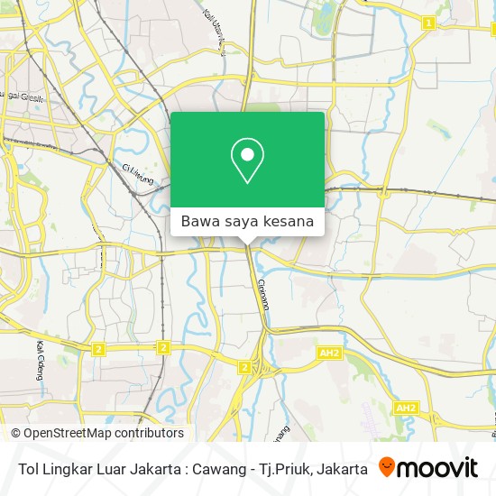 Peta Tol Lingkar Luar Jakarta : Cawang - Tj.Priuk