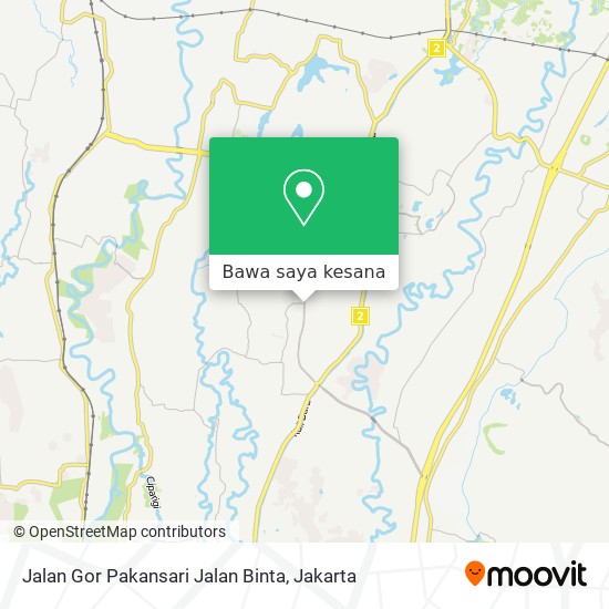 Peta Jalan Gor Pakansari Jalan Binta