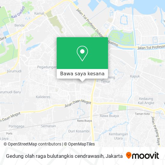 Peta Gedung olah raga bulutangkis cendrawasih