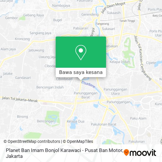 Peta Planet Ban Imam Bonjol Karawaci - Pusat Ban Motor