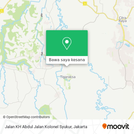 Peta Jalan KH Abdul Jalan Kolonel Syukur