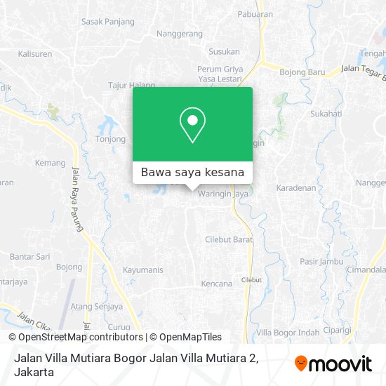 Peta Jalan Villa Mutiara Bogor Jalan Villa Mutiara 2