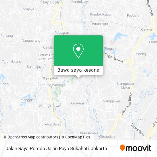 Peta Jalan Raya Pemda Jalan Raya Sukahati