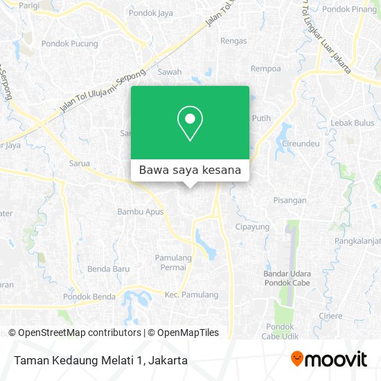 Peta Taman Kedaung Melati 1