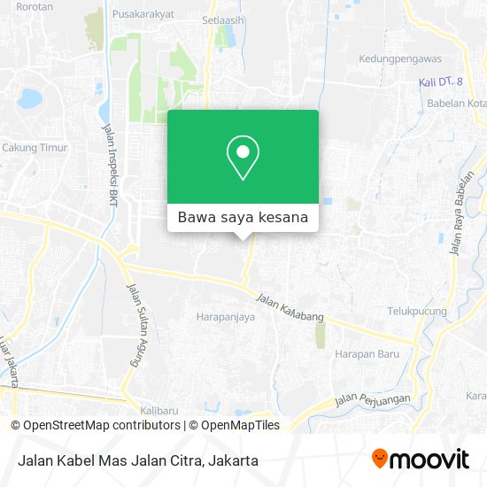 Peta Jalan Kabel Mas Jalan Citra