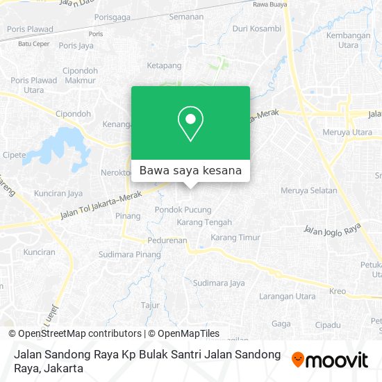 Peta Jalan Sandong Raya Kp Bulak Santri Jalan Sandong Raya