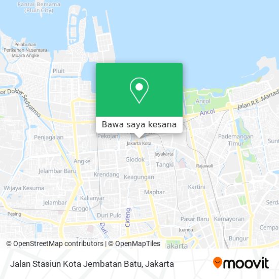 Peta Jalan Stasiun Kota Jembatan Batu