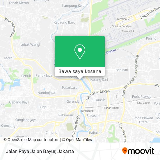 Peta Jalan Raya Jalan Bayur