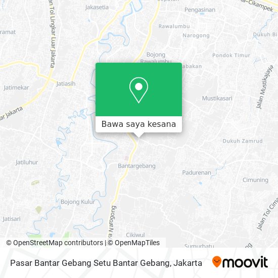 Peta Pasar Bantar Gebang Setu Bantar Gebang