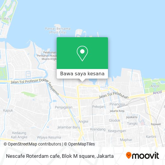 Peta Nescafe  Roterdam cafe, Blok M square