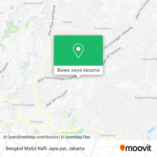 Peta Bengkel Mobil Rafli Jaya per