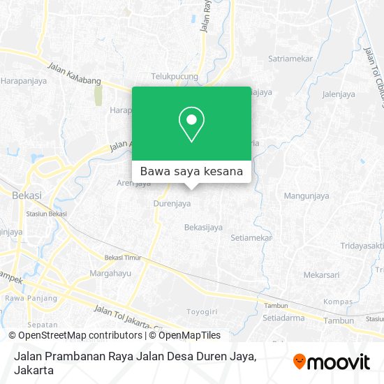Peta Jalan Prambanan Raya Jalan Desa Duren Jaya