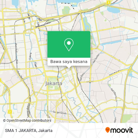 Peta SMA 1 JAKARTA
