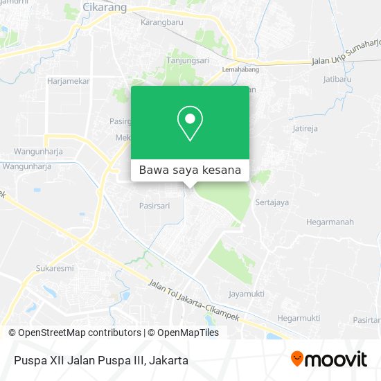 Peta Puspa XII Jalan Puspa III