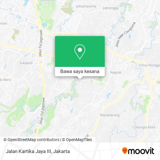 Peta Jalan Kartika Jaya III