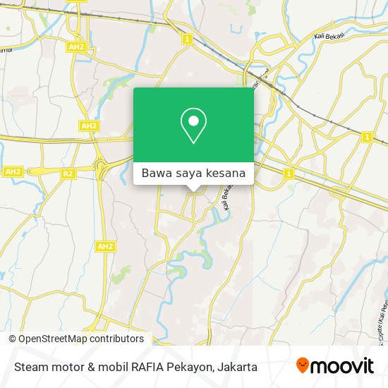 Peta Steam motor & mobil RAFIA Pekayon