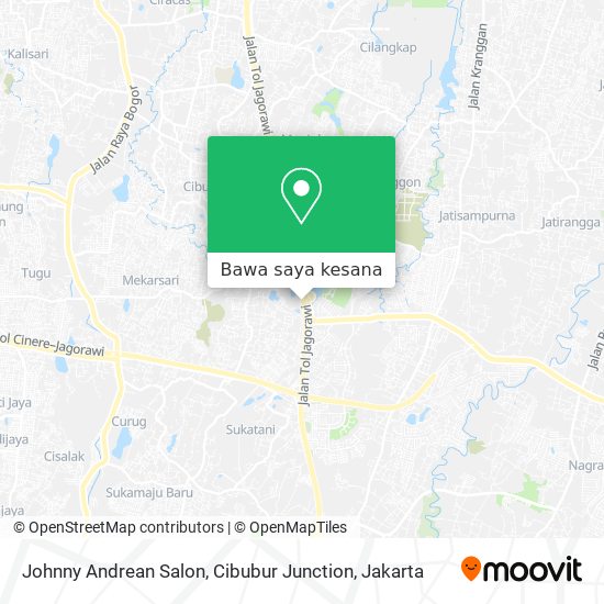 Peta Johnny Andrean Salon, Cibubur Junction