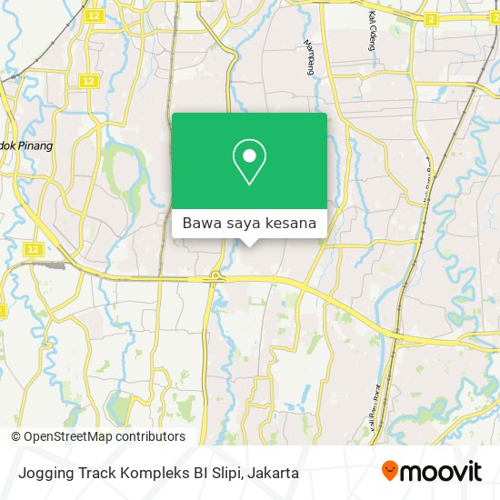 Peta Jogging Track Kompleks BI Slipi