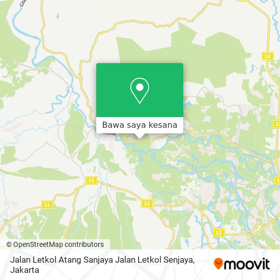 Peta Jalan Letkol Atang Sanjaya Jalan Letkol Senjaya