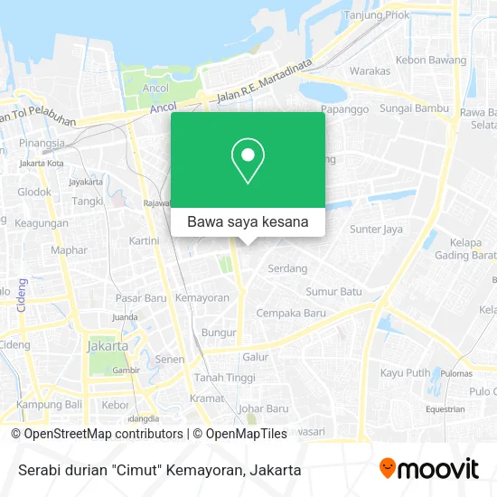 Peta Serabi durian "Cimut" Kemayoran