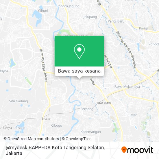 Peta @mydesk BAPPEDA Kota Tangerang Selatan