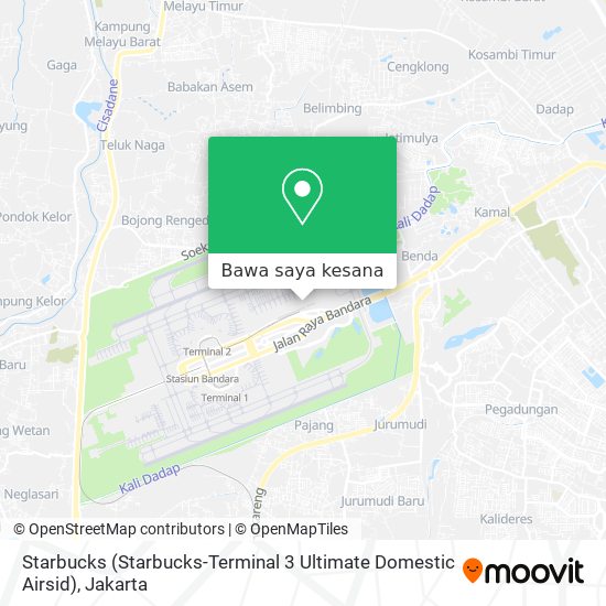 Peta Starbucks (Starbucks-Terminal 3 Ultimate Domestic Airsid)