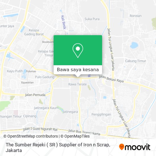 Peta The Sumber Rejeki ( SR ) Supplier of Iron n Scrap