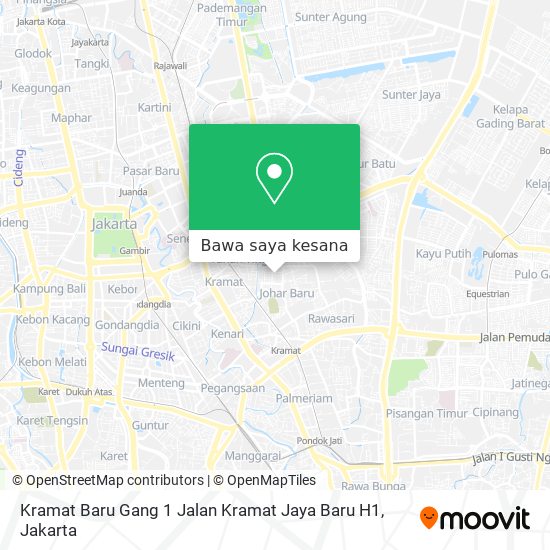 Peta Kramat Baru Gang 1 Jalan Kramat Jaya Baru H1