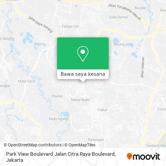 Peta Park View Boulevard Jalan Citra Raya Boulevard