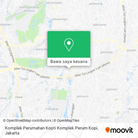 Peta Komplek Perumahan Kopti Komplek Perum Kopi