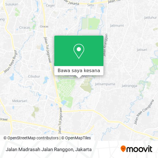 Peta Jalan Madrasah Jalan Ranggon