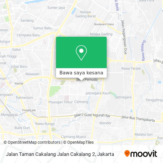 Peta Jalan Taman Cakalang Jalan Cakalang 2