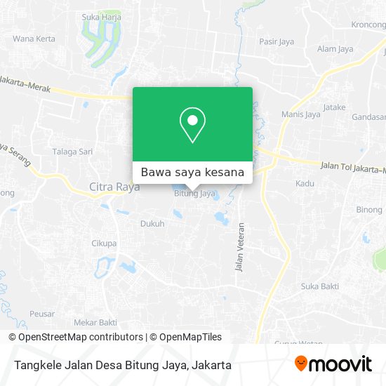 Peta Tangkele Jalan Desa Bitung Jaya