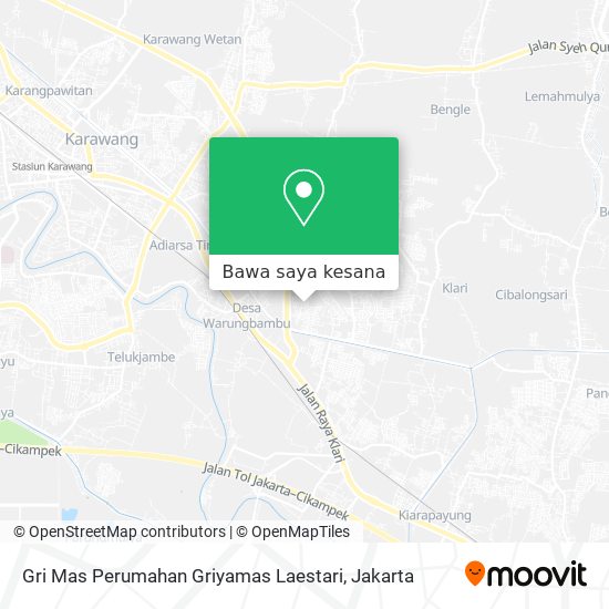 Peta Gri Mas Perumahan Griyamas Laestari