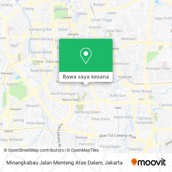 Peta Minangkabau Jalan Menteng Atas Dalam
